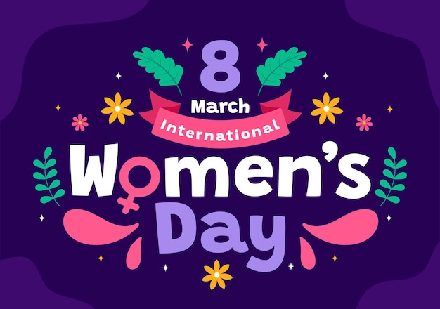 international womens day vector illustration to celebrate the achievements and freedom of women