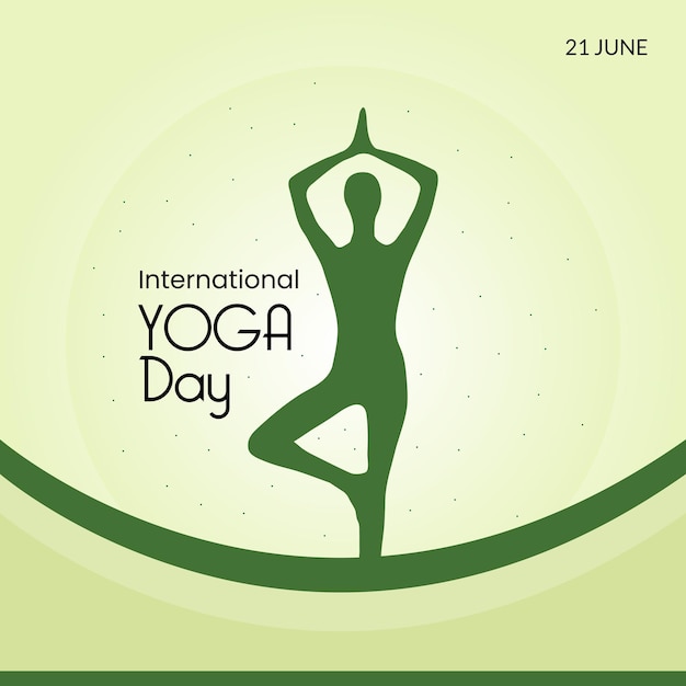 Vector international yoga day 21 june