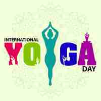 Vector international yoga day