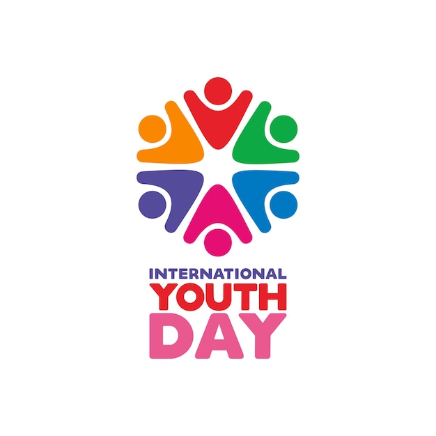 international youth day on august 12 vector illustration design