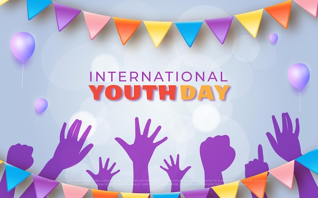 International youth day concept