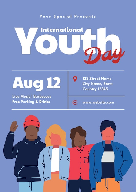 international youth day flyer