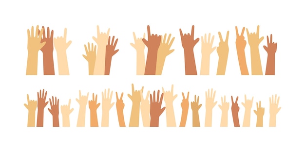 International Youth Day Hands Illustration