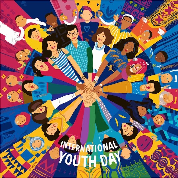 Vector international youth day