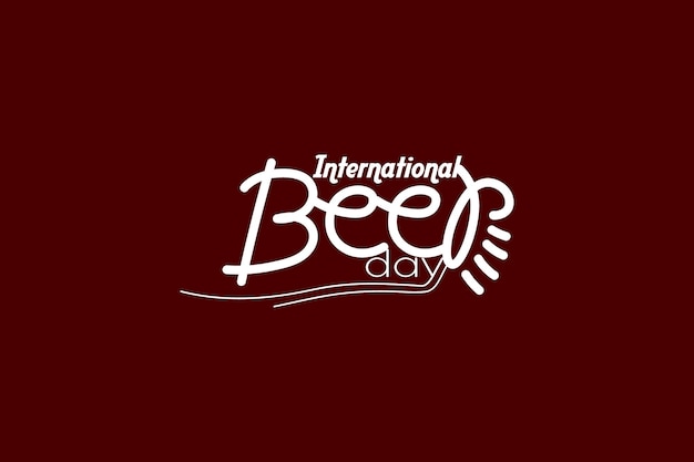 Internationale bierdag typografie conceptontwerp