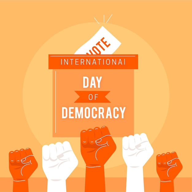 Internationale dag van de democratie concept