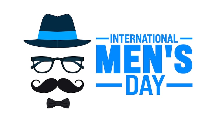 Vector internationale dag van de mannen achtergrond of banner ontwerp sjabloon wordt elk jaar in november gevierd
