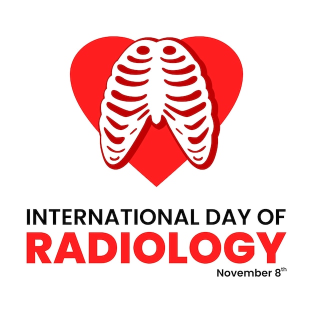 Internationale dag van de radiologie vector