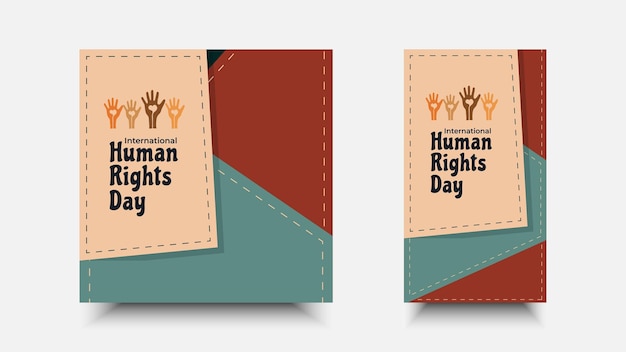 Internationale Dag van de Rechten van de Mens Geviering groetontwerp op 10 december voor achtergrondelementen banner poster