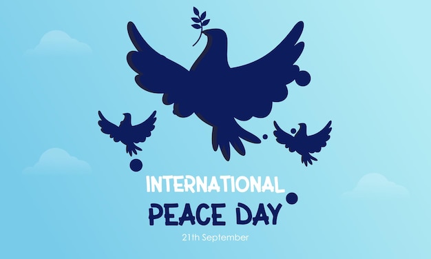 Internationale Dag van de Vrede Banner Achtergrond