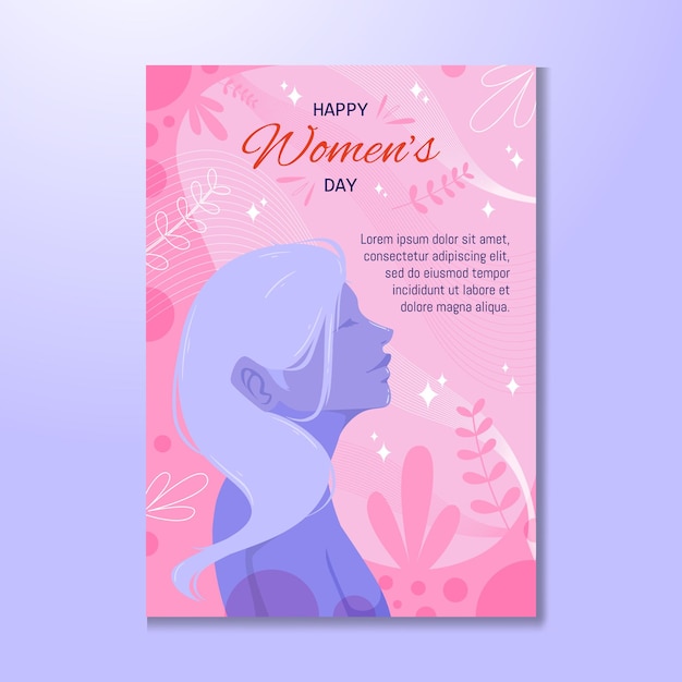 Internationale dag van de vrouw poster