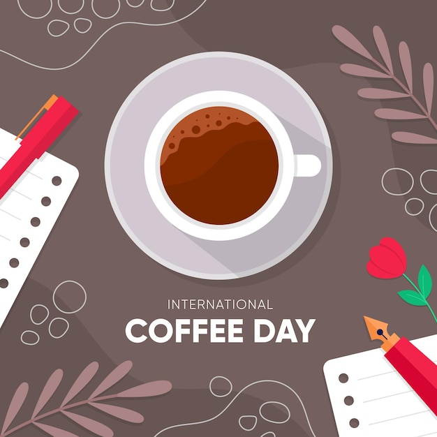 Internationale Koffie Dag viering voor Social Media Post