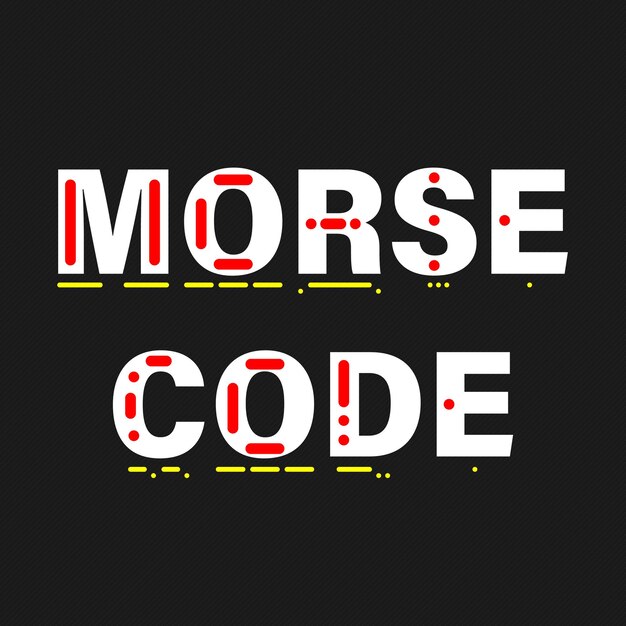 Vector internationale morse-code tabel alfabet numeriek symbool