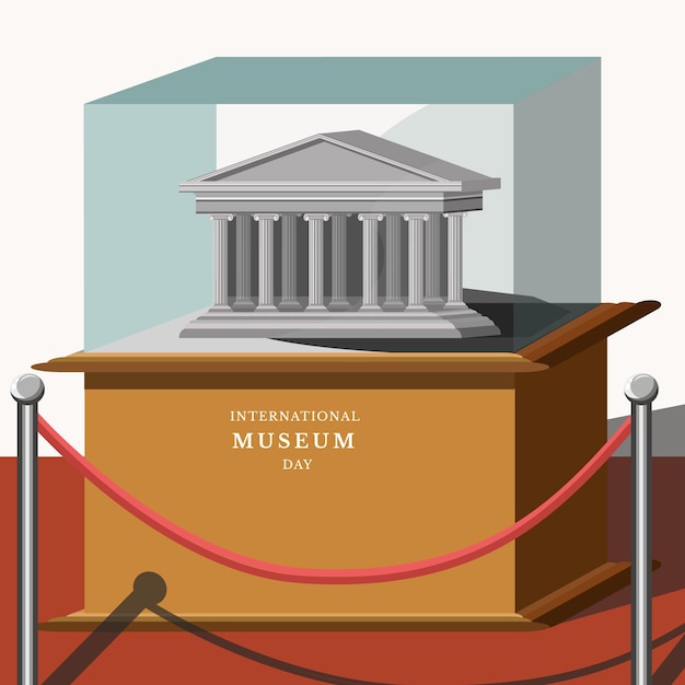 Internationale Museumdag Illustratie Vector