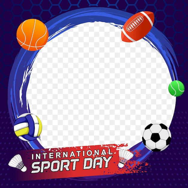 Internationale sportdag vectorillustratie