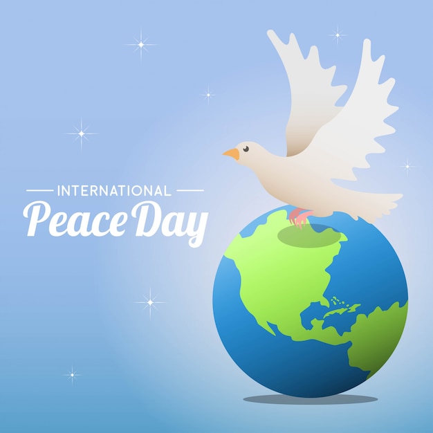 Internationale vredesdag illustratie