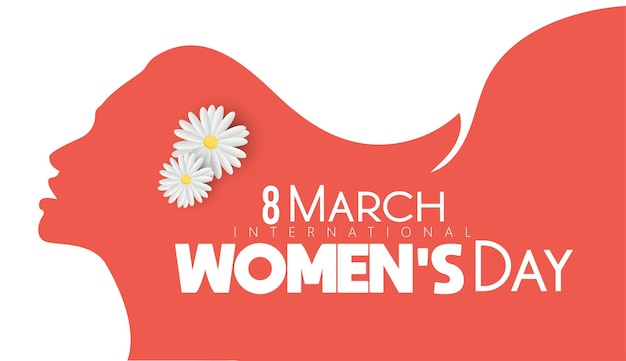 Internationale Vrouwendag met tekst 8 maart