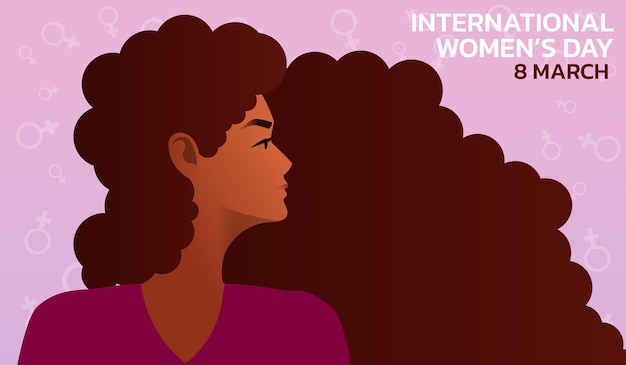 Internationale Vrouwendag Vectorillustratie van vijf gelukkig lachende diverse vrouwen die samen staan