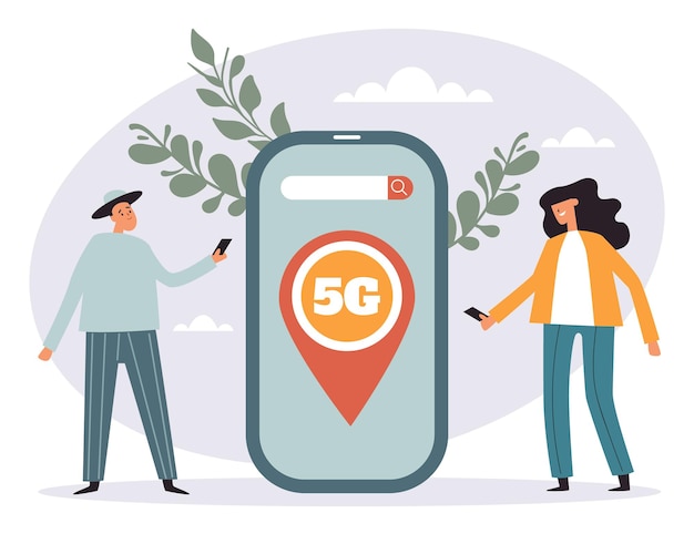 インターネット 5G タワー信号通信ネットワーク無線 Wi-Fi の抽象的な概念