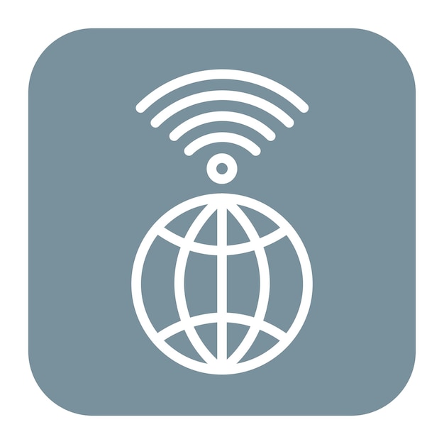 internet access icon vector image can be used for public utilities