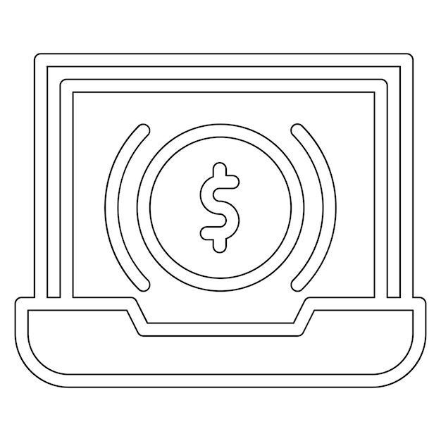 Vector internet banking vector icon illustration of banking and finance iconset