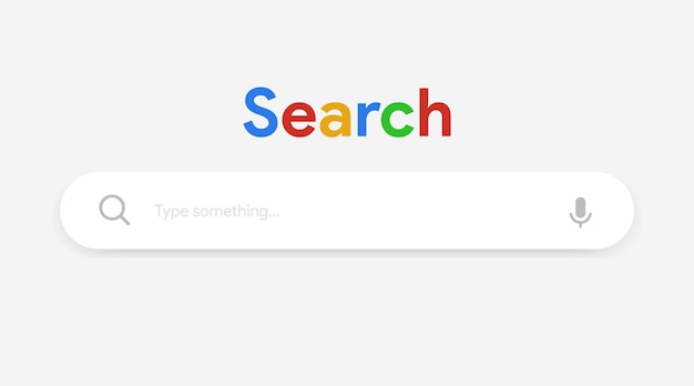 インターネット ブラウザの検索エンジン UI の検索バー モバイル アプリの検索アドレスとナビゲーション バー