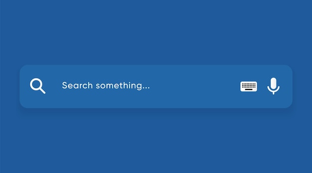 Vector internet browser search engine search bar for ui mobile app search address and navigation bar