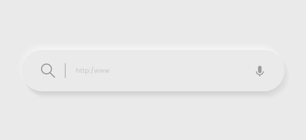 Internet browser search engine search bar for ui mobile app search address and navigation bar