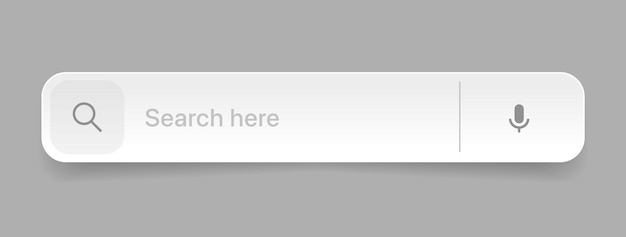 Internet browser search engine. search bar for ui mobile app. search address and navigation bar.