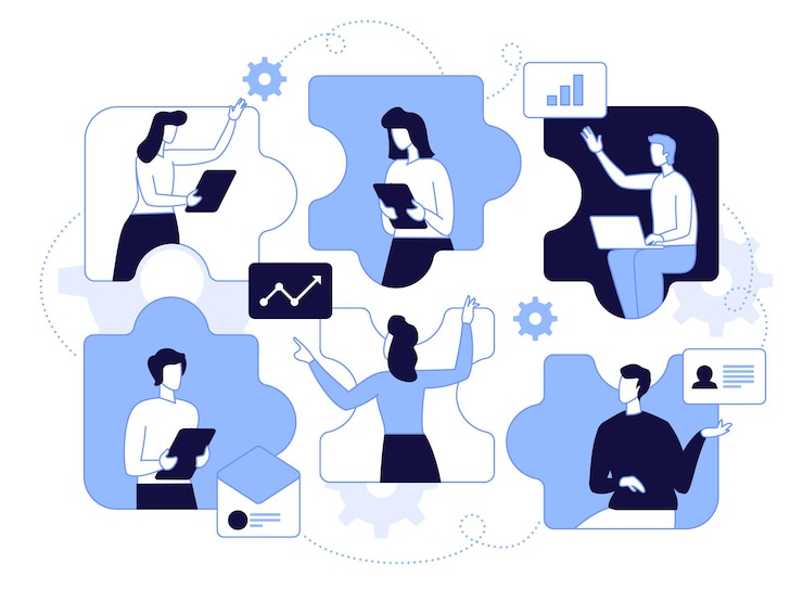 Vector 인터넷 커뮤니케이션 팀 은유