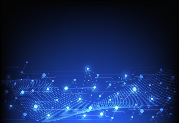 Internet connection abstract sense of science and technology graphic design background