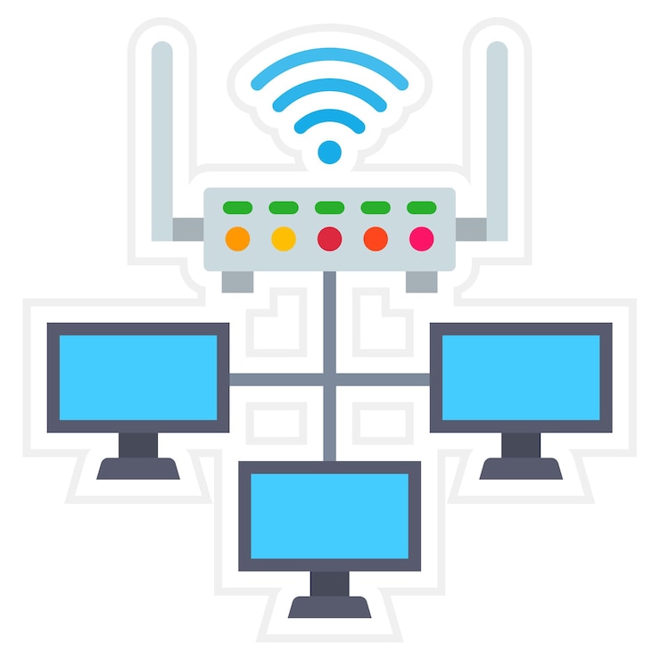 Vector internet connection icon