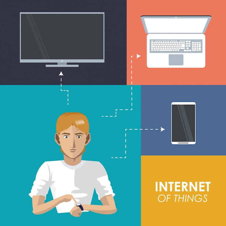 Vector internet dingen