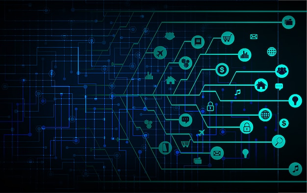 internet of things circuit cyber-technologie