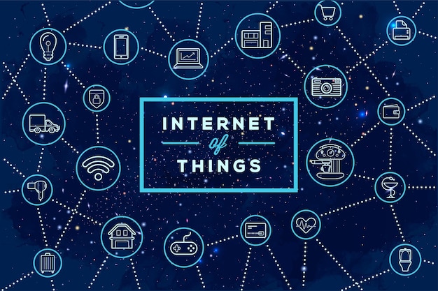 Internet of things iot apparaten en connectiviteitsconcepten cloudcenter