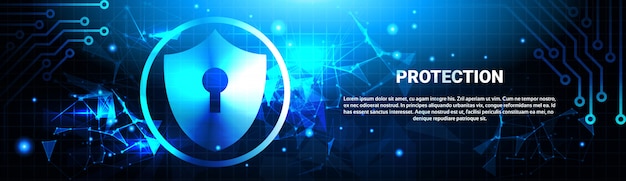 Vector internet security banner