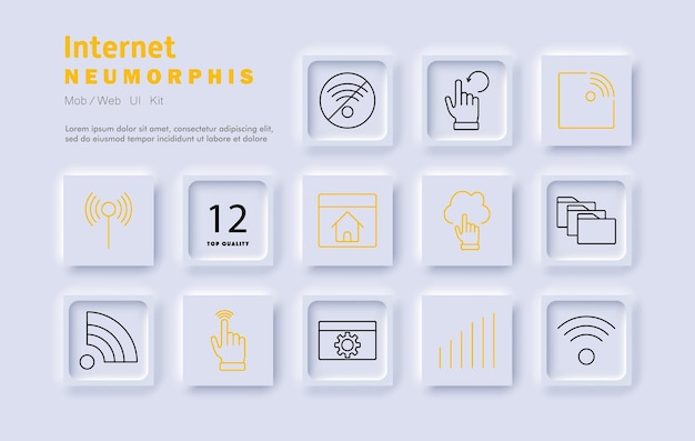 Internet set icoon WiFi signaal cloud opslag gegevens synchronisatie thuis connectiviteit digitaal communicatiesysteem configuratie externe toegang online aanwezigheid
