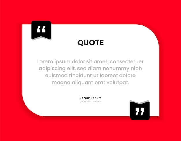 Internet social media carousel post 3d testimonial banner quote infographic empty speech bubble