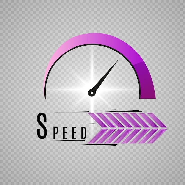 Vector internet speed logo speed symbol
