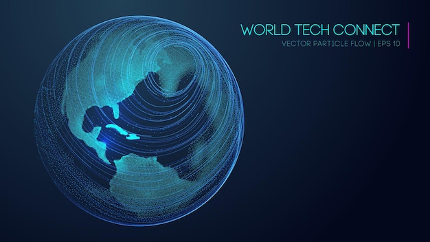 Tecnologia internet cyberspazio ed energia visiva analisi della struttura della connettività del mondo dei computer rete internet e vettore di sfondo della tecnologia scientifica