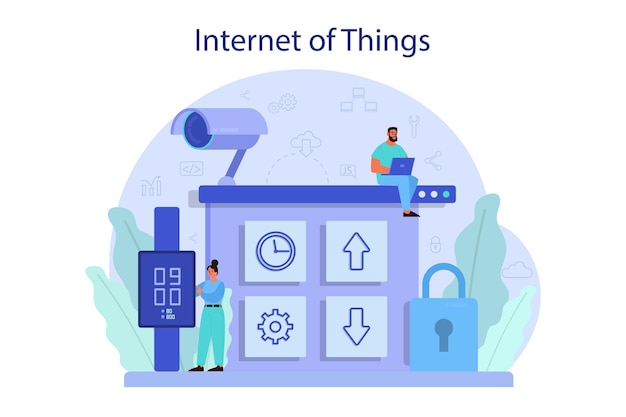Internet of things concept illustration