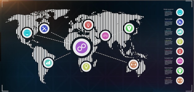 Vector internet of things iot cloud at center devices and connectivity concepts on a network