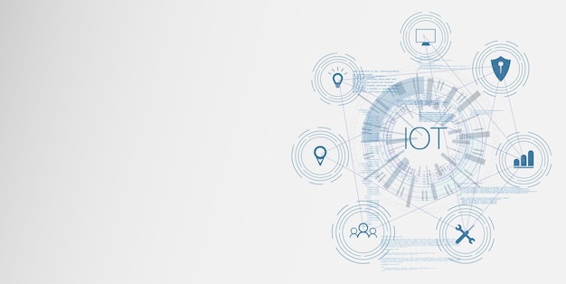 Internet of things iot devices and connectivity concepts on a network cloud