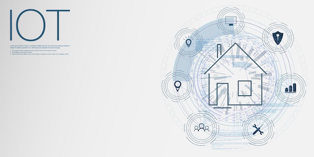 Internet of things IOT devices and connectivity concepts on a network