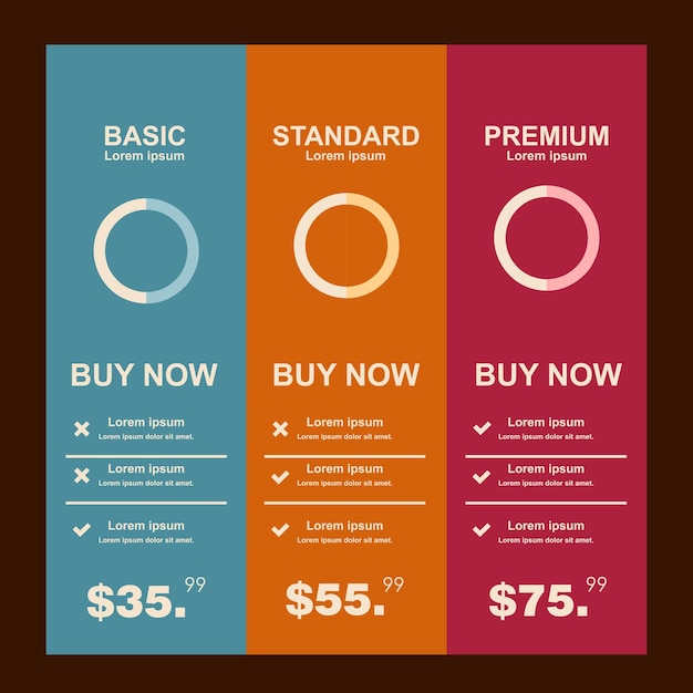 Internet trafficSet offer tariffs ui ux vector banner for web app