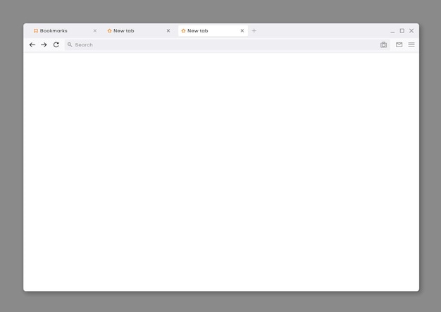 벡터 인터넷 웹 브라우저 창 인터페이스 모형 페이지
