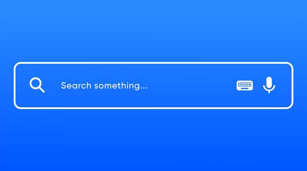 internetbrowser zoekmachine zoekbalk voor ui mobiele app zoekadres en navigatiebalk