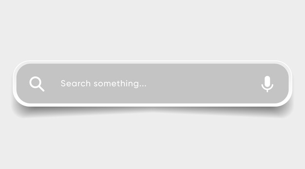 internetbrowser zoekmachine zoekbalk voor ui mobiele app zoekadres en navigatiebalk