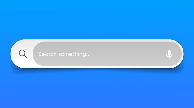 Internetbrowser zoekmachine zoekbalk voor ui mobiele app zoekadres en navigatiebalk