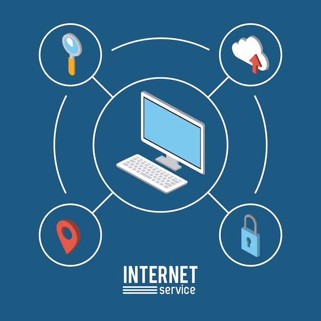 Internetservice infographic